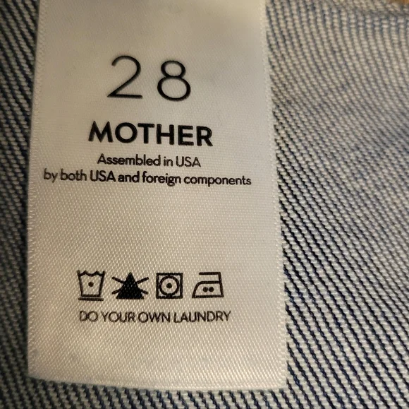 MOTHER Blue Flare Wide Leg Jeans Nip It In The Bud - Picture 11 of 11